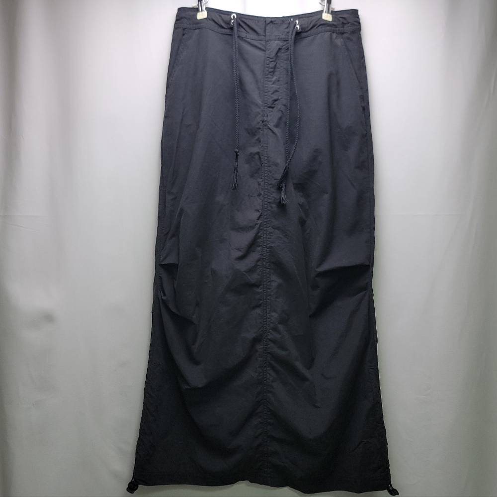 VTG  Y2K Zana-Di Parachute Cargo Maxi Skirt Size 3 Black